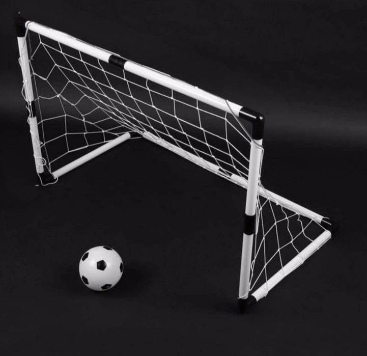 Zestaw piłkarski dla dzieci – bramka + piłka + pompka – 120x80x40 cm