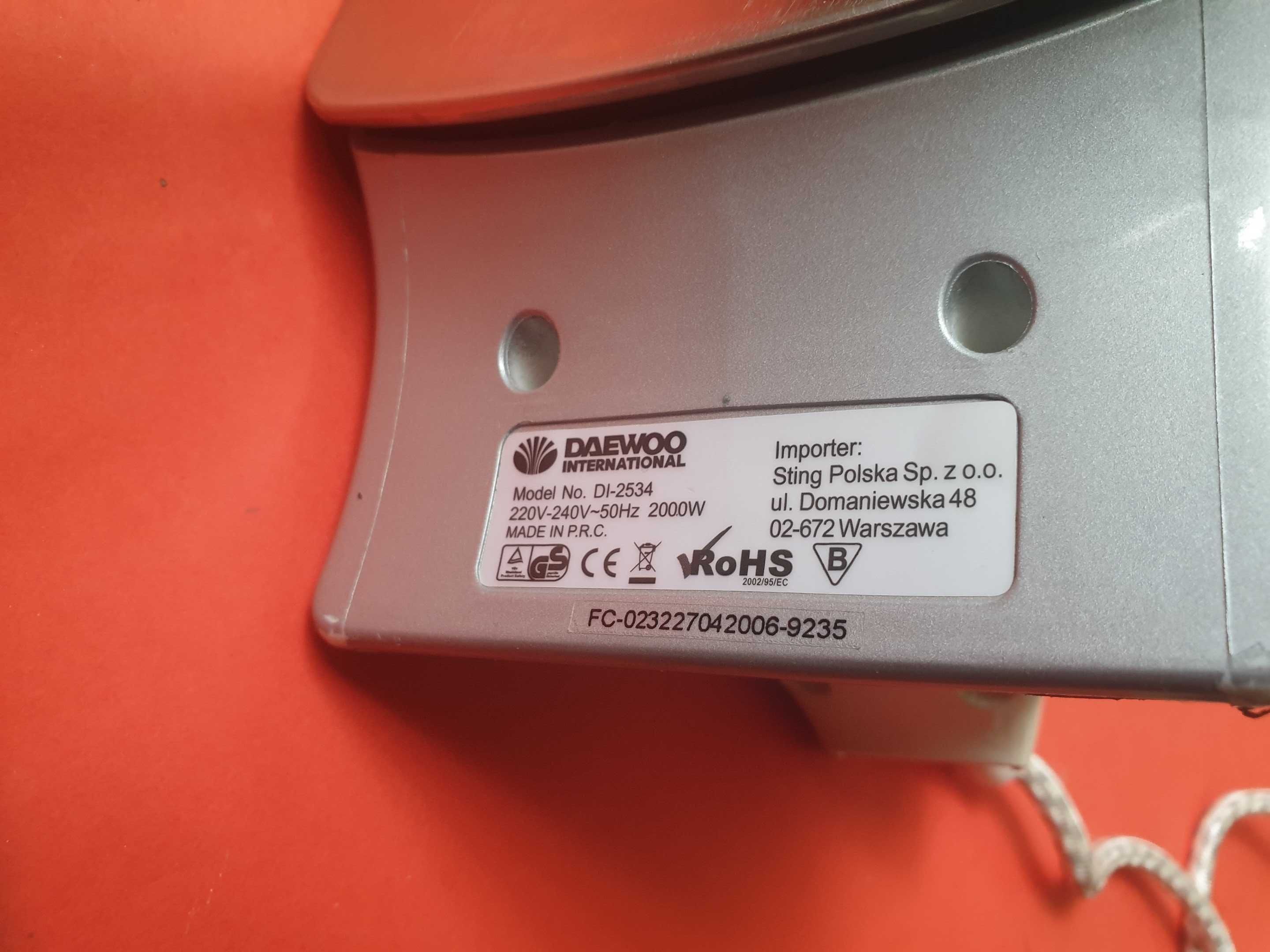 Żelazko Daewoo 2000W