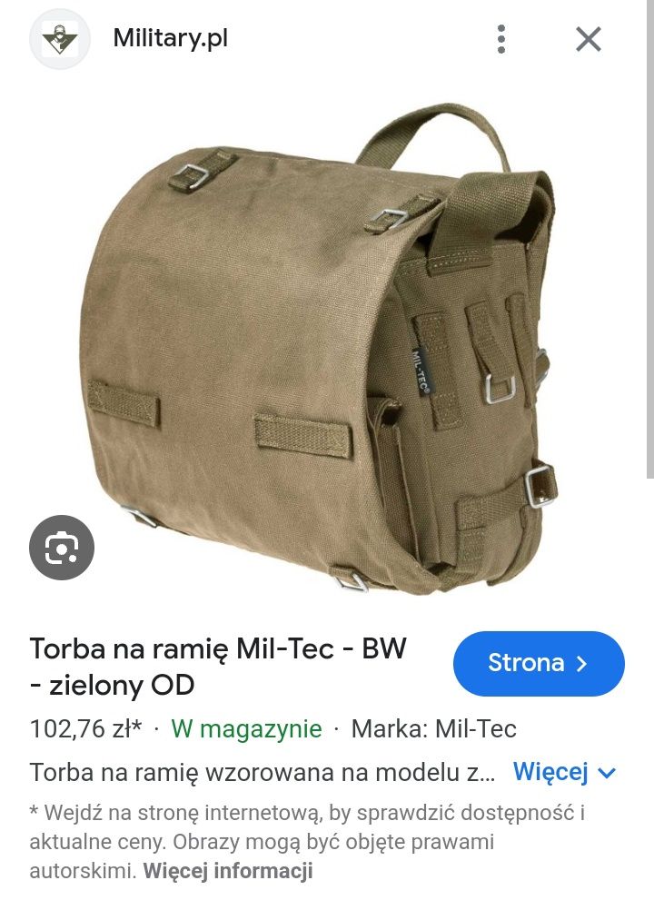 Nowa torba chlebak bw mil-tec