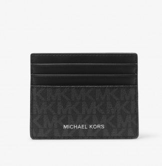 michael kors greyson logo card case, чохол для карт, картхолдер