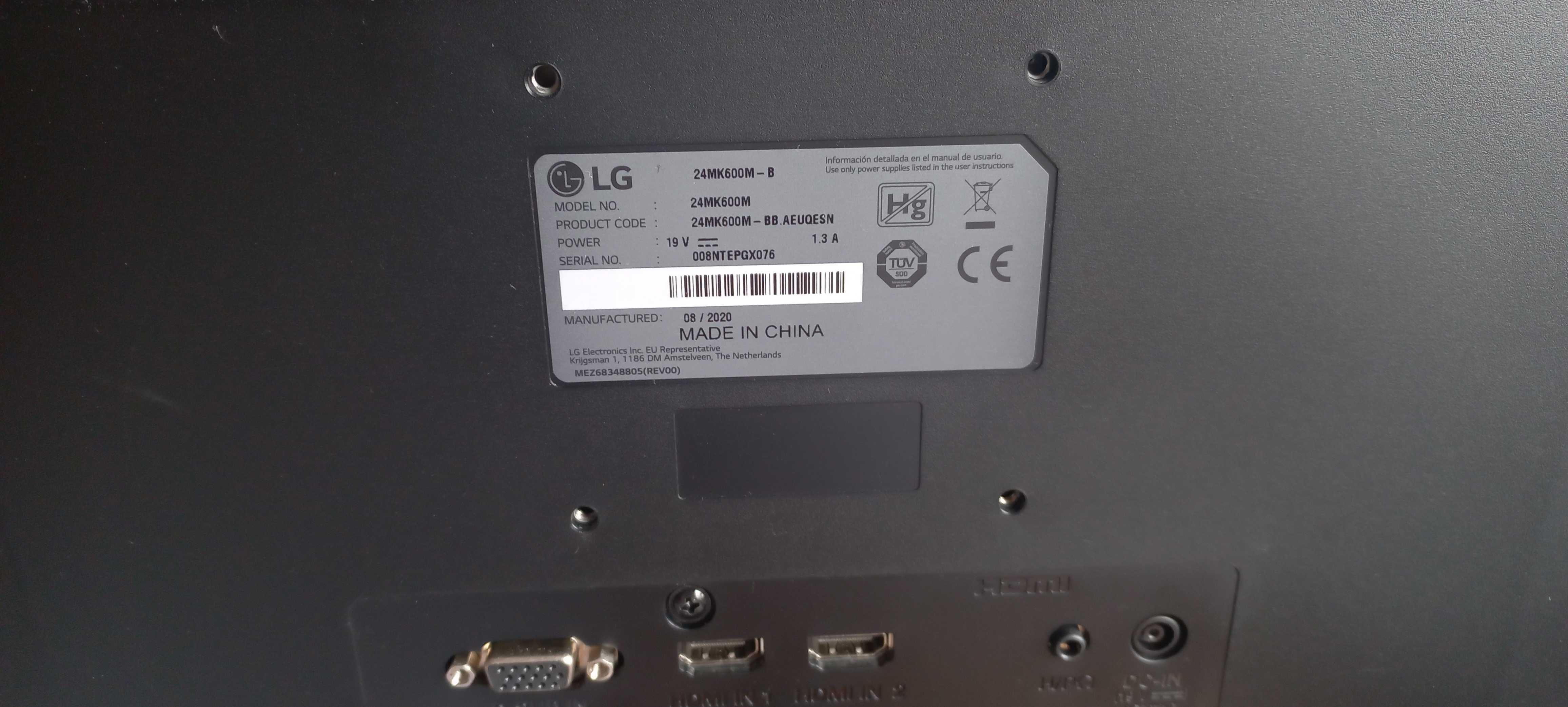 Monitor LG 24Mk600M-W (23.8" - full HD - IPS)