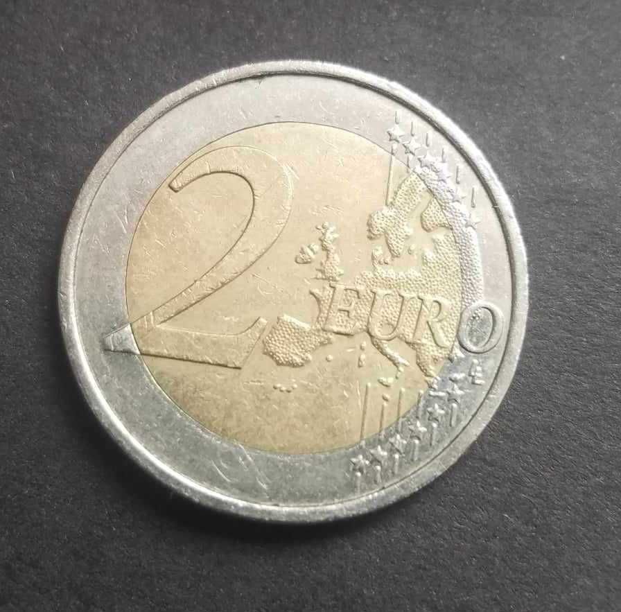 moedas de 2 euros 2008 e 2023