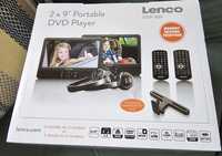 Przenośny odtwarzacz do auta  DVD LENCO DVP-939 (dwa ekrany)