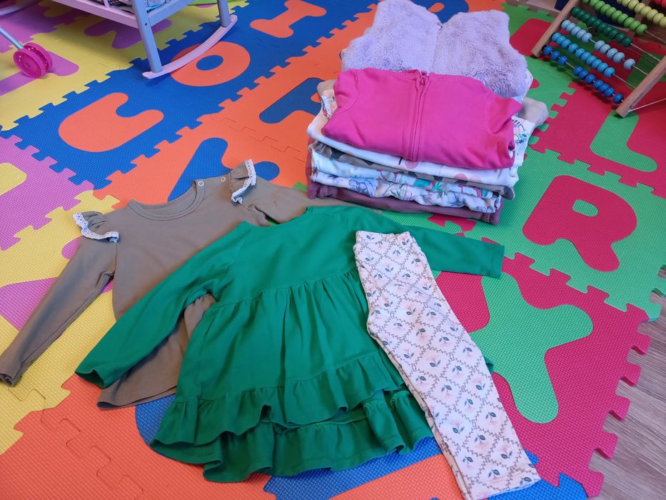 Ubranka dla dziewczynki rozmiar 86 paczka