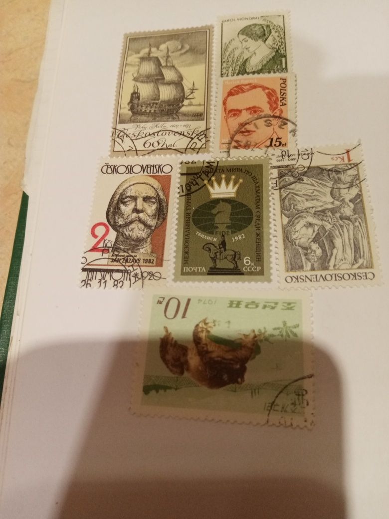 Zestaw znaczków z Europy