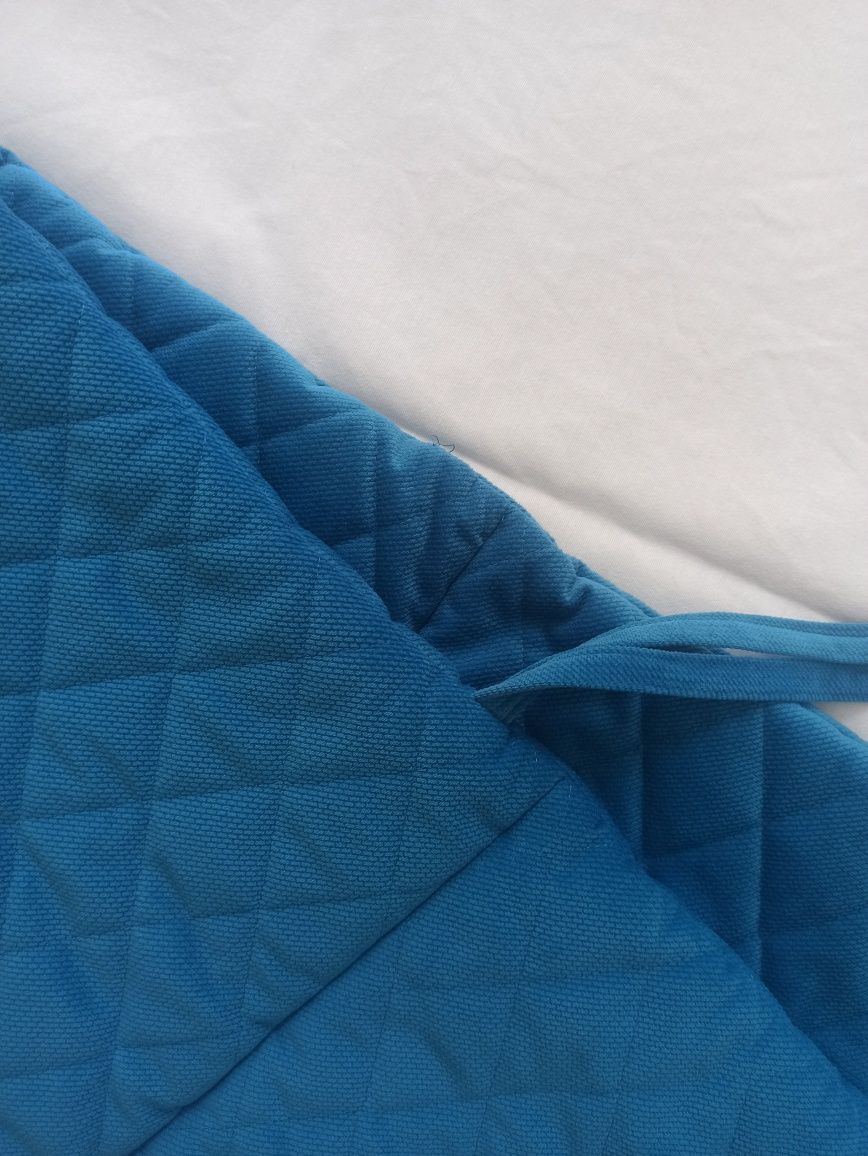 Fipoli Ochraniacz do łóżeczka PREMIUM- velvet morski turkus 180x30cm