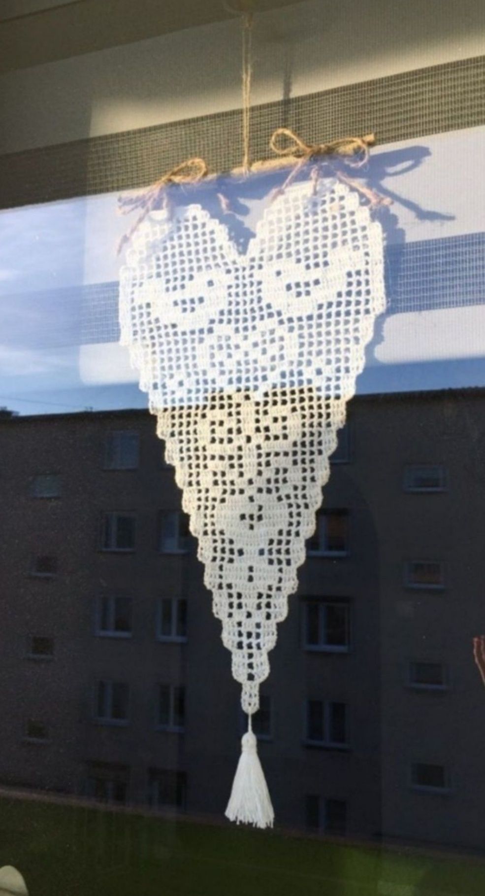 Serce na szydełku, handmade,  serce,