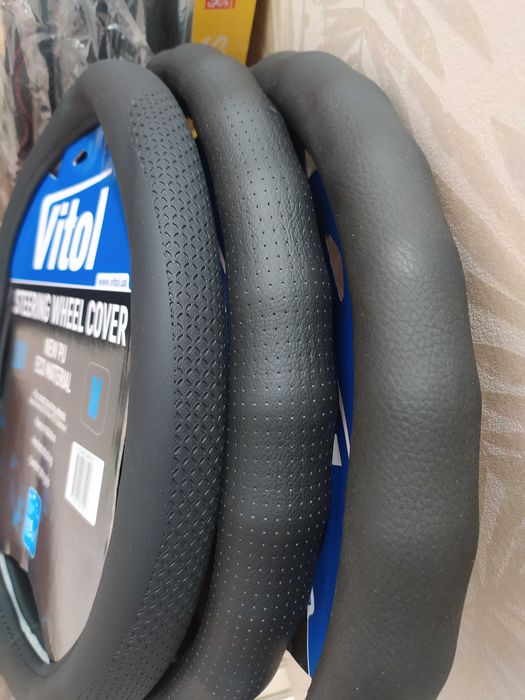 Чехол на руль / оплетка руля / чехол руля (кожзам, кожа, алькантара)