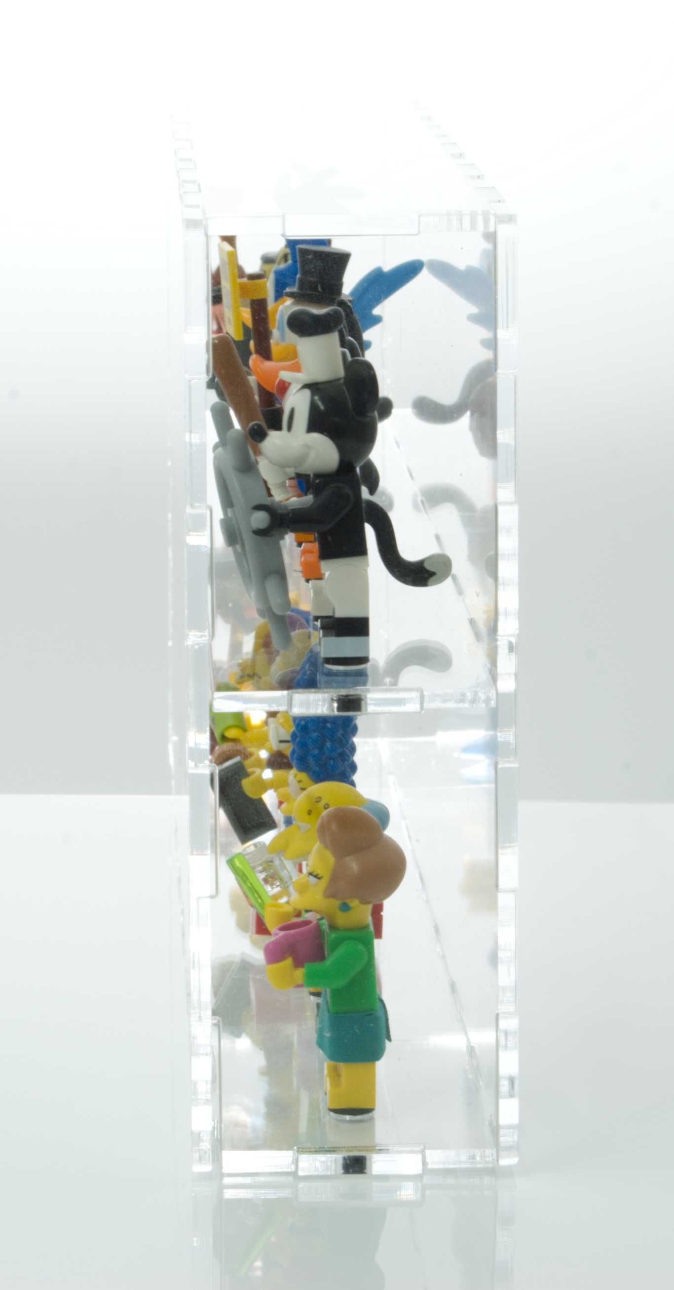 Pudełko na 16 figurek LEGO chroni prze kurzem, UV Minifigure Gablotka