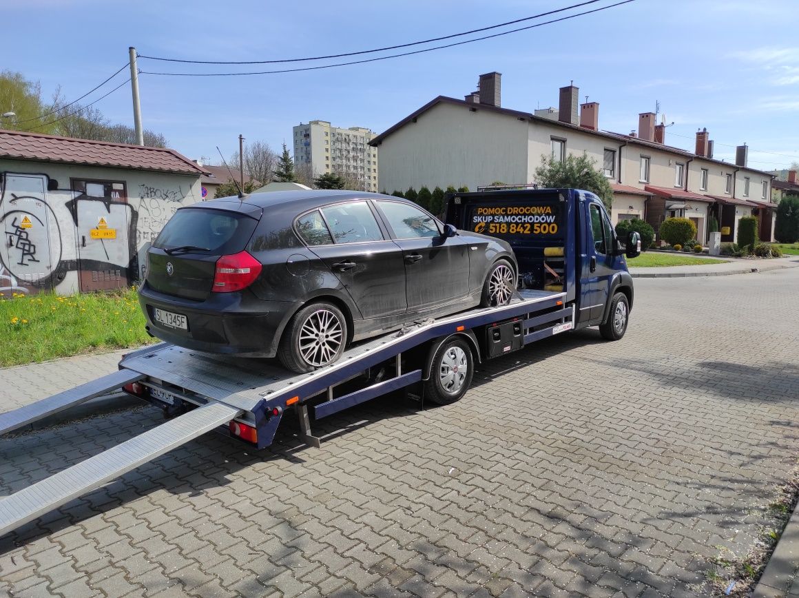 Pomoc drogowa holowanie autolaweta laweta a1 a4 dtś Katowice Mysłowice