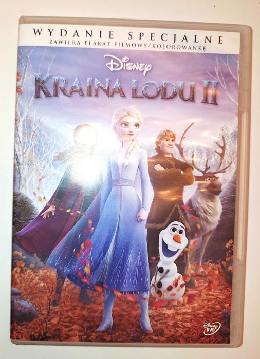 DVD dla dzieci Kraina Lodu II, płyta w stanie bardzo dobrym