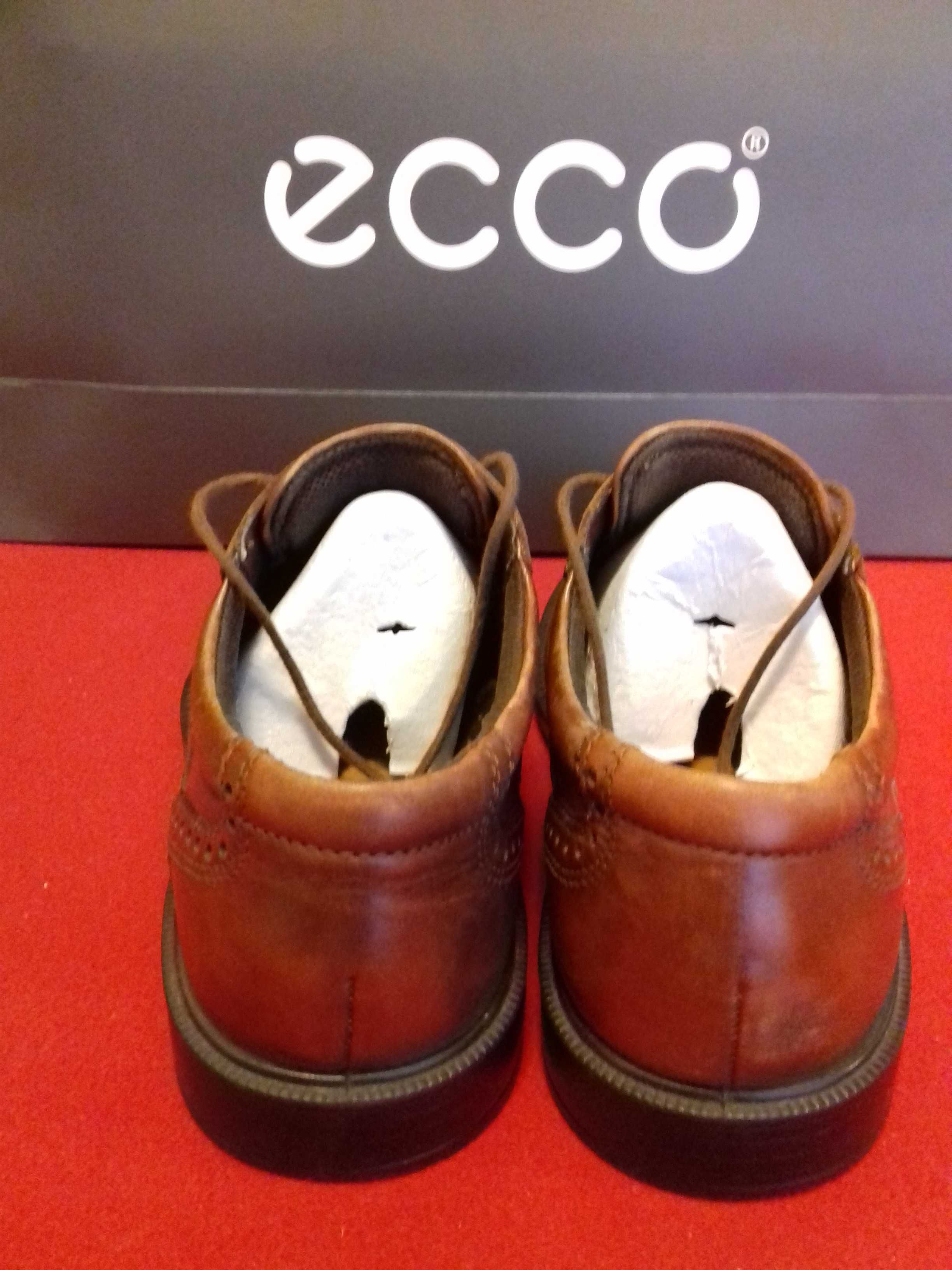 Brogues Ecco skórzane luksusowe vipowskie