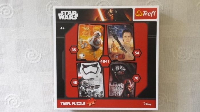 Puzzle Star Wars 4w1, 70/64/48/35 elementów, firmy Trefl.