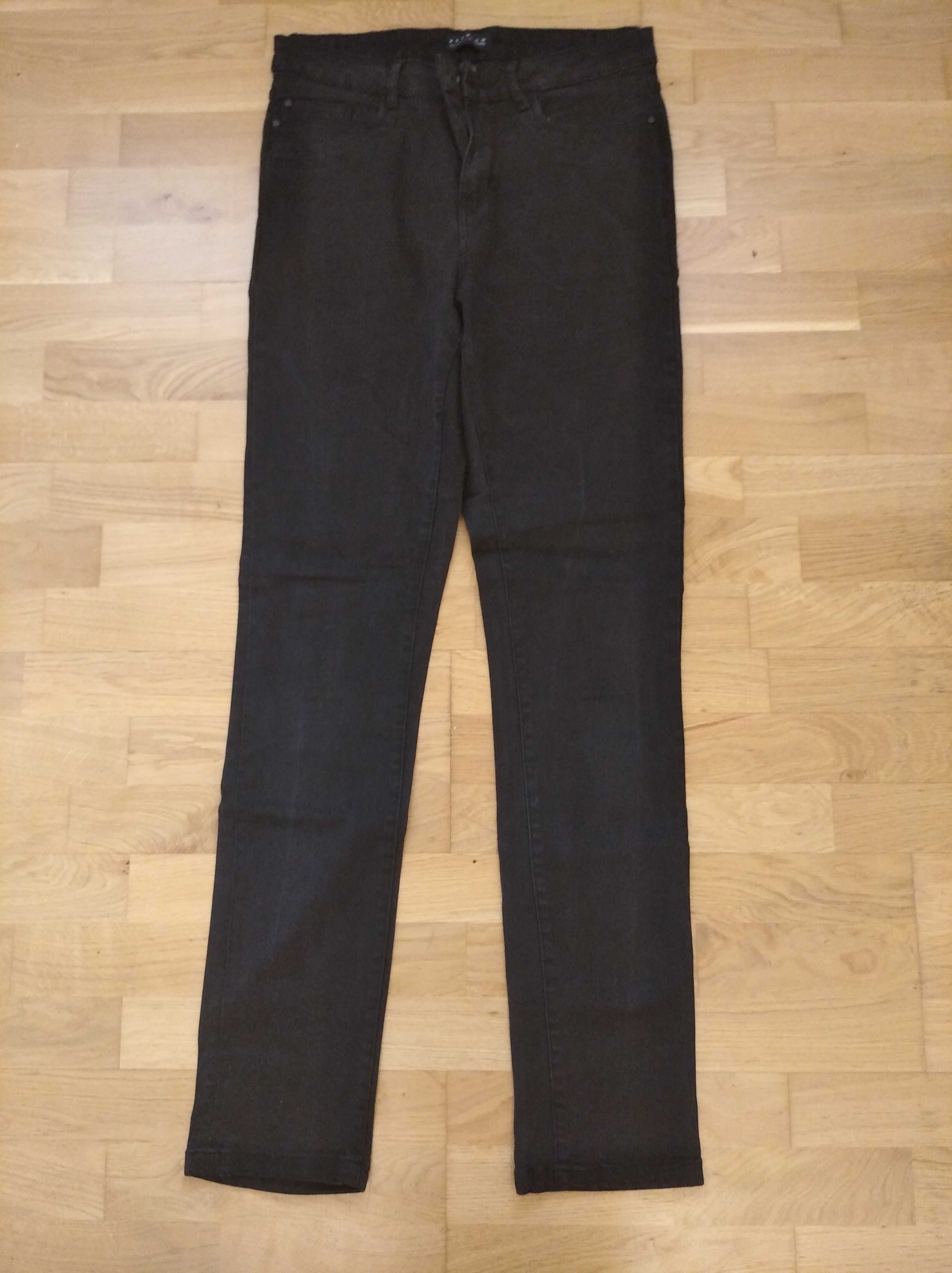Spodnie damskie Esmara Premium 40 czarne jeansy skinny fit medium wais