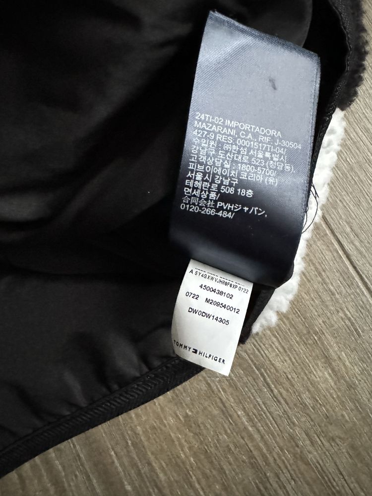 Світшот tommy jeans checkerboard sherpa popover