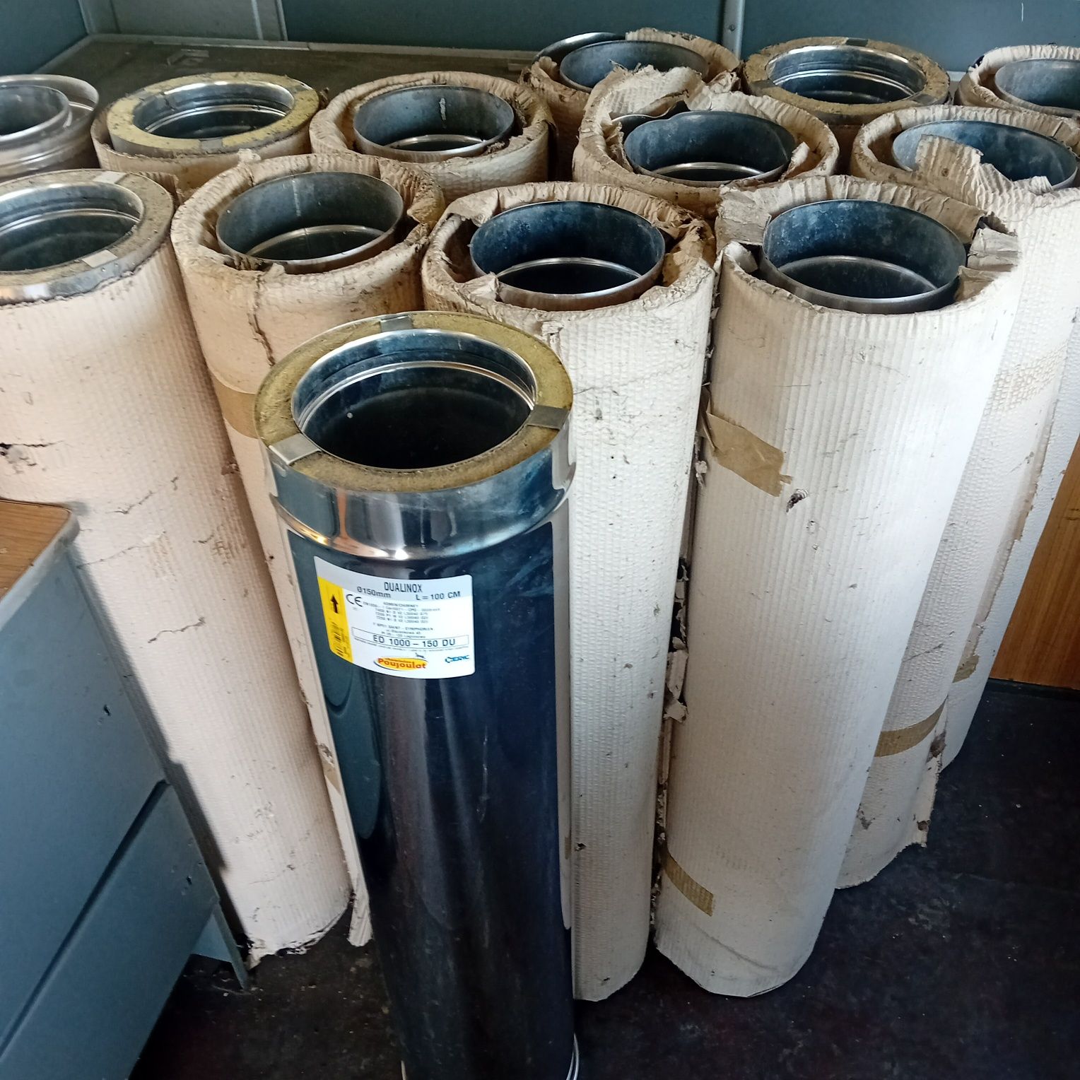 Komin zewnętrzny izolowany Dualinox fi 150