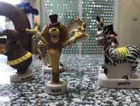 Bonecos de loiça do filme Madagáscar
