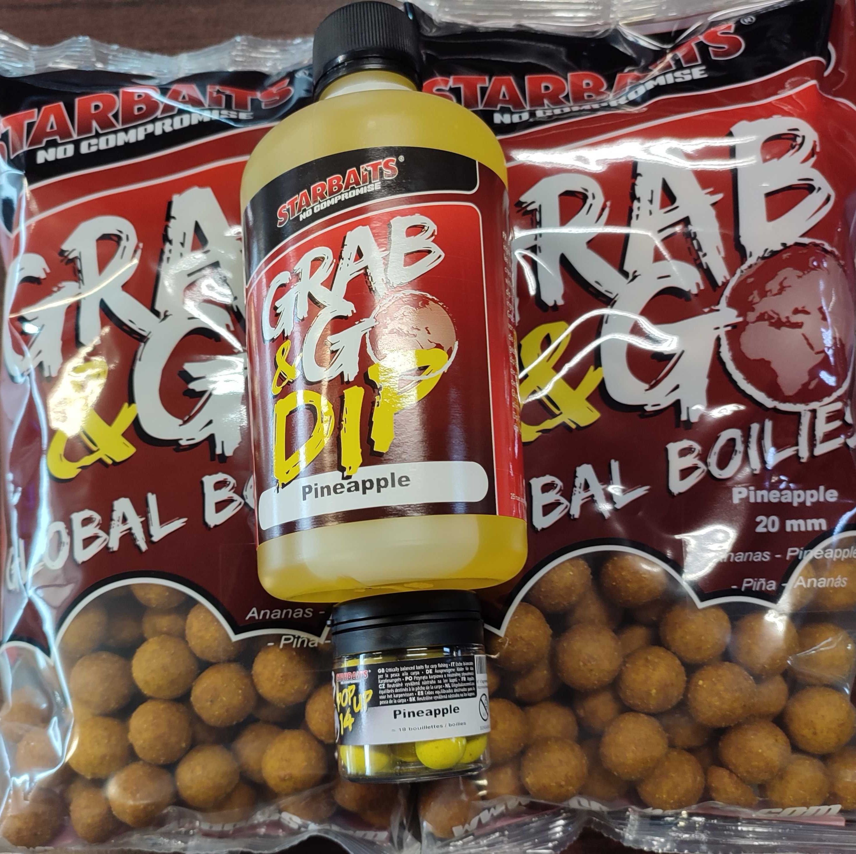 Zestaw Kulek Proteinowych Starbaits Pineapple plus Dip i Pop Up