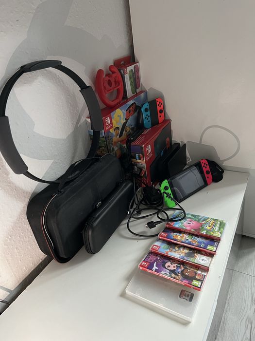 Nintendo swich zestaw jak na widocznym zdjęciu