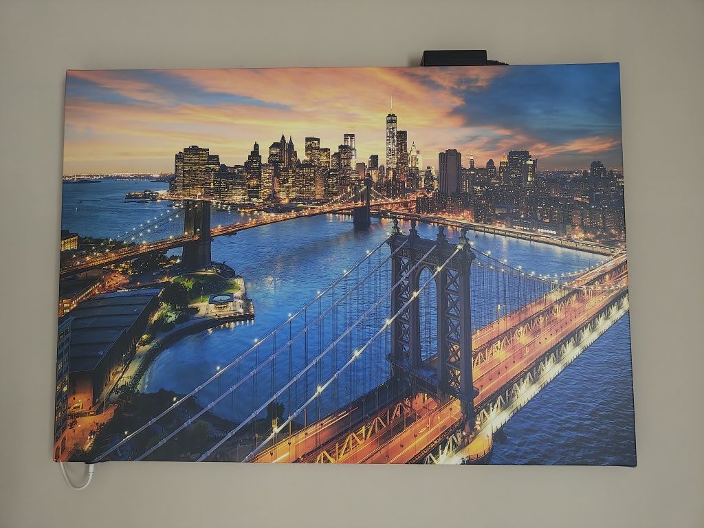 Podświetlany obraz LED RGB 100x70cm