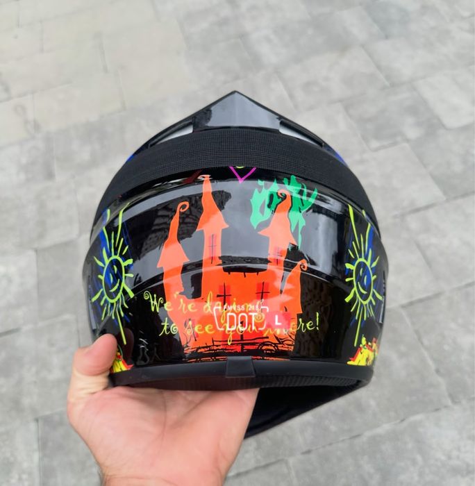 Мотошолом кросовий, хард, ендуро з окулярами в подарунок!!