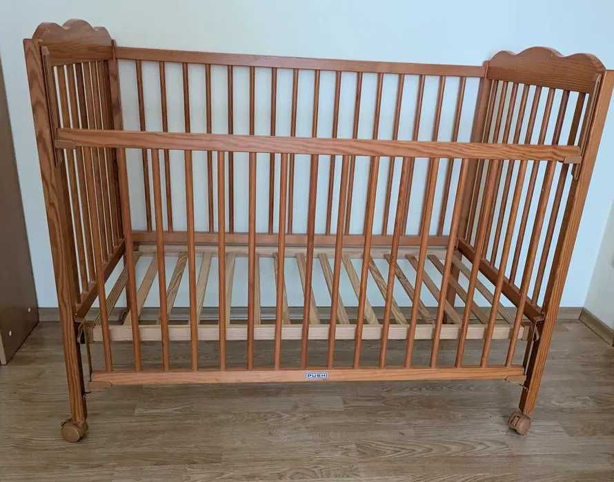 Набір: дитяче ліжко, матрац, ковдра, м'які бортики, постіль