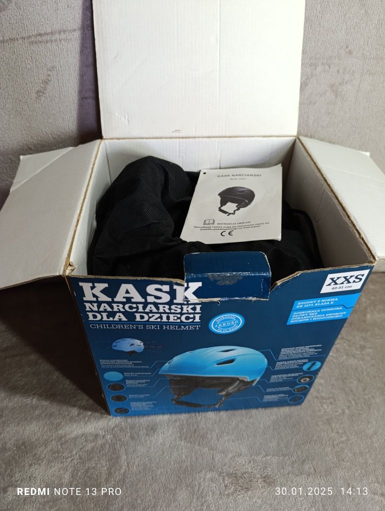 Kask narciarski dla dzieci rozmiar 49-51cm
