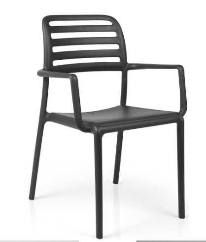 zz320 - Krzesło ogrodowe Nardi Costa antracytowe antracite