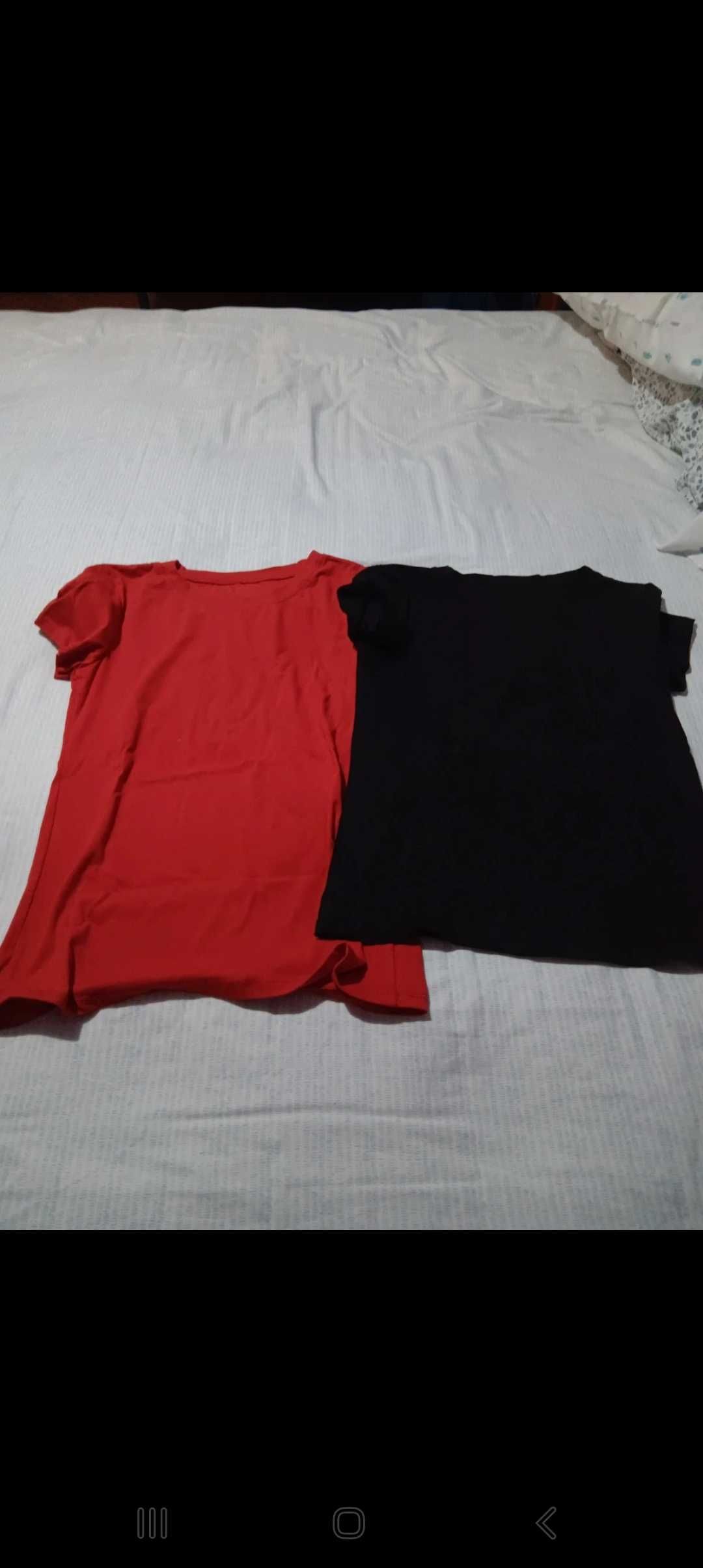 2 T shirts de algodão tamanho S