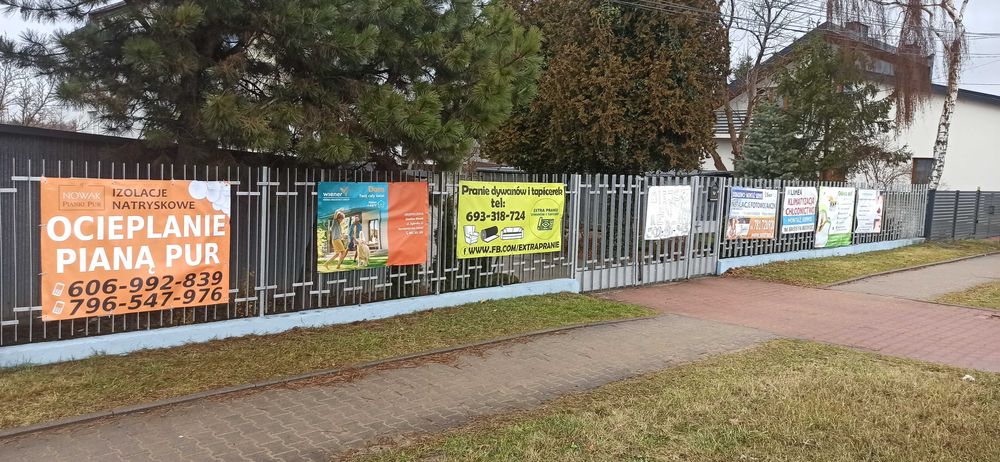 Wynajmę miejsce na baner reklamowy Konstantynów Ł. ul. Zgierska 54