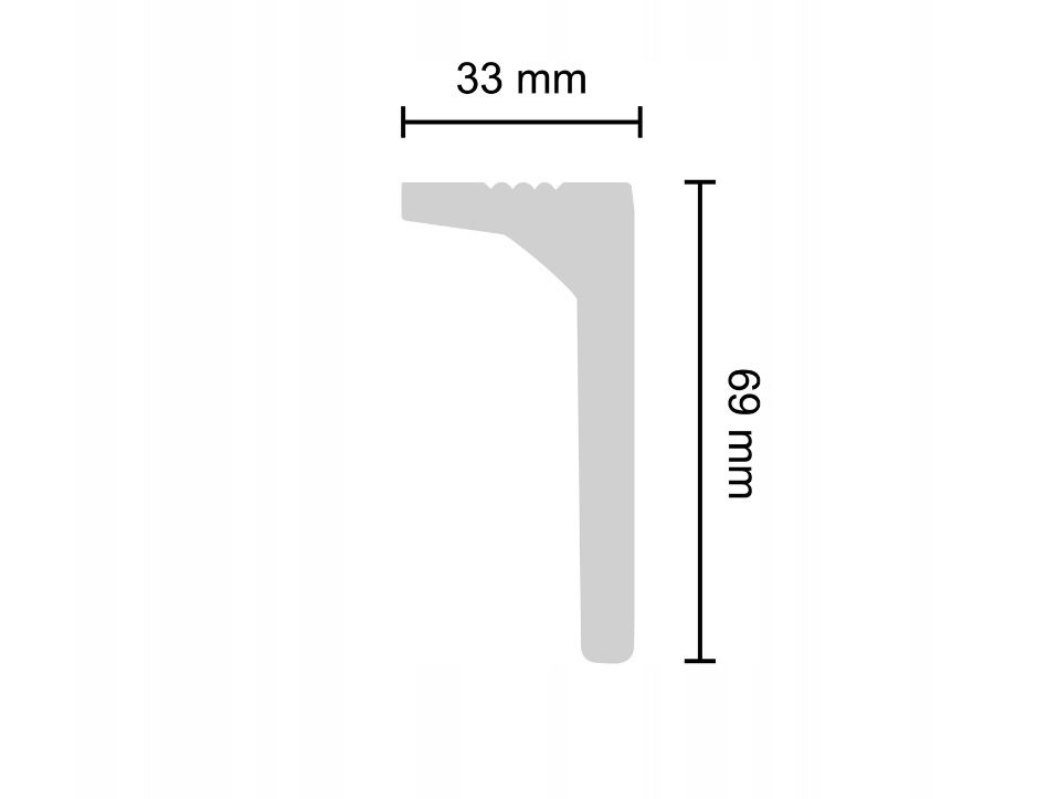 Listwa przysufitowa led 4 mb