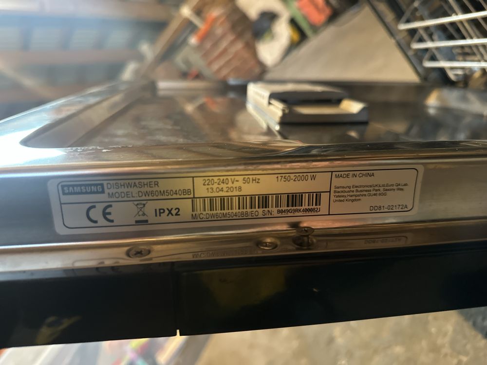 Zmywarka Samsung do zabudowy na części