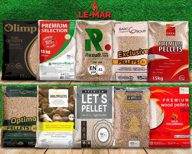 Brykiet Bukowy/Dębowy, Pellet A1 ENplus, Drewno Opałowe, Groszek.