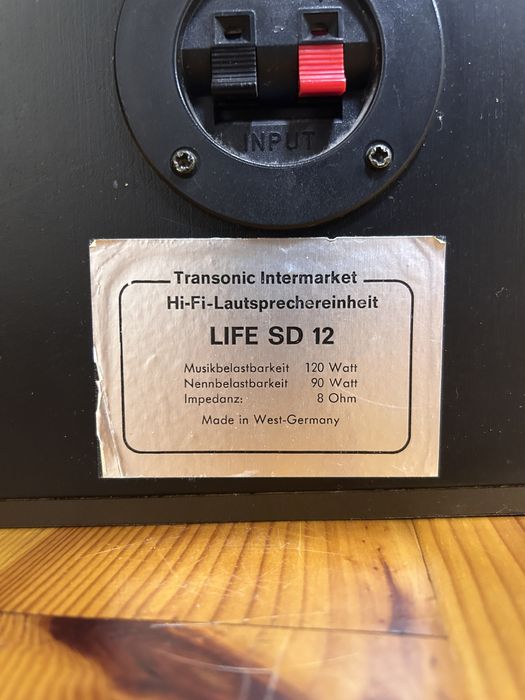 Колонки Transonic Intermarket LIFE SD 12 (Hi-Fi)