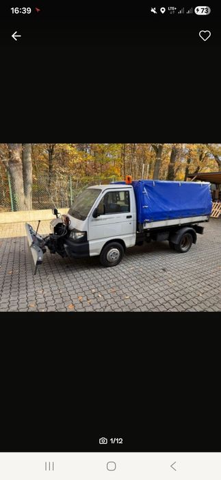 Piaggio porter pfau maxxi 4x4 wywrotka plug piaskarka zima odsniezarka