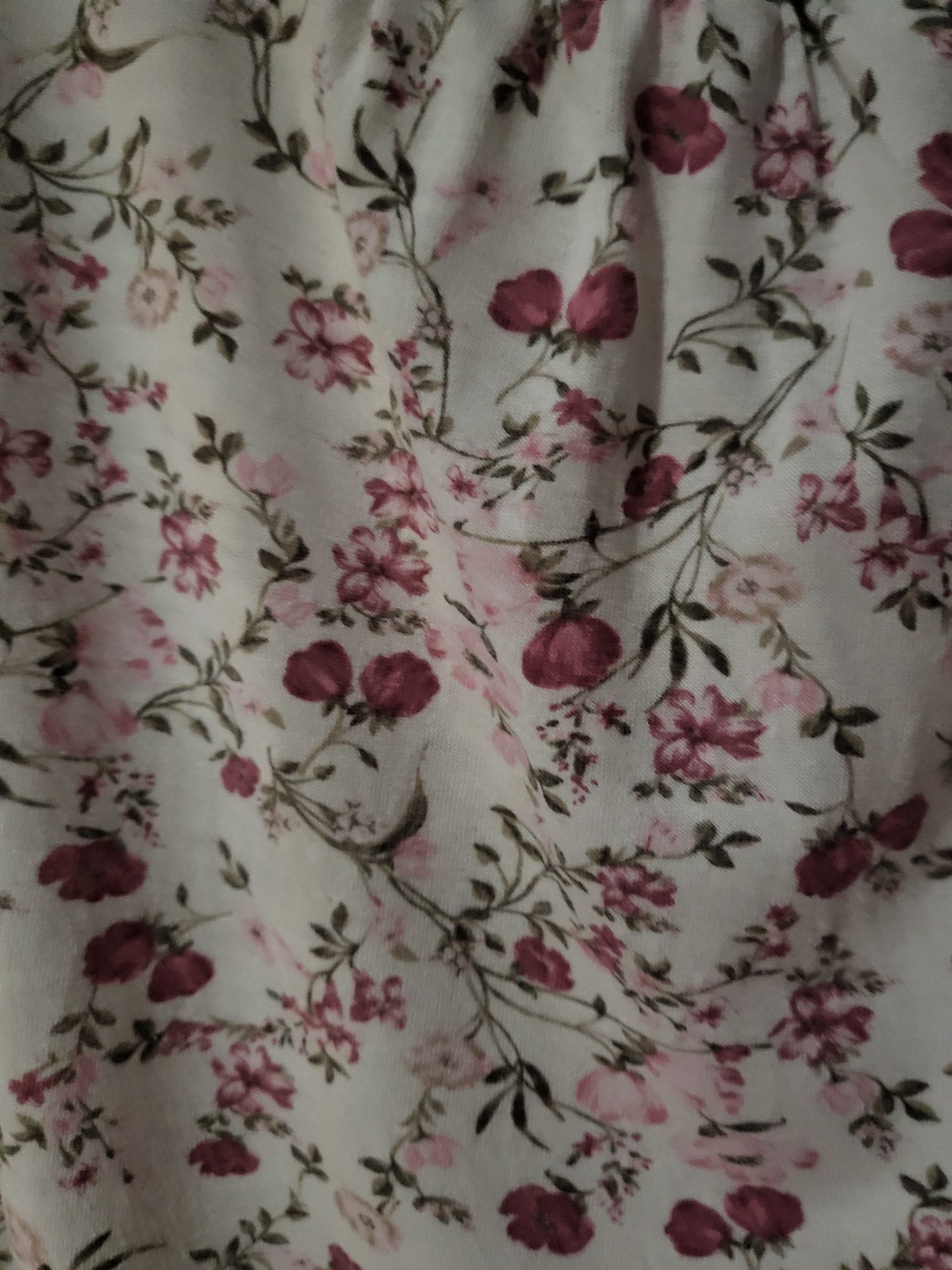Duża bluzka z printem kwiaty Janina rozm.48