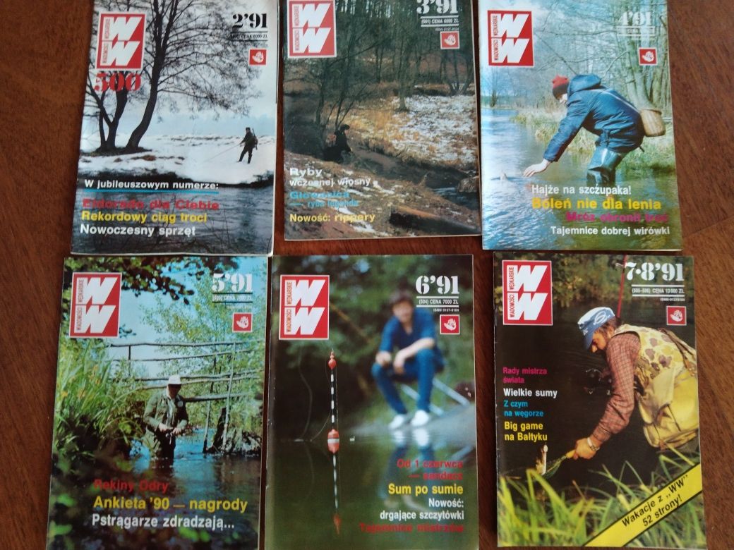 Czasopisma Wiadomości Wędkarskie rok 96/97/98
