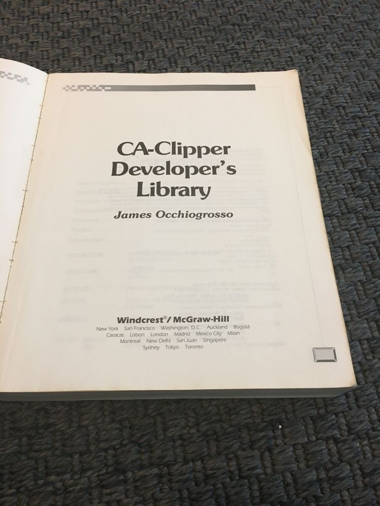 CA - Clipper Developer’s Library