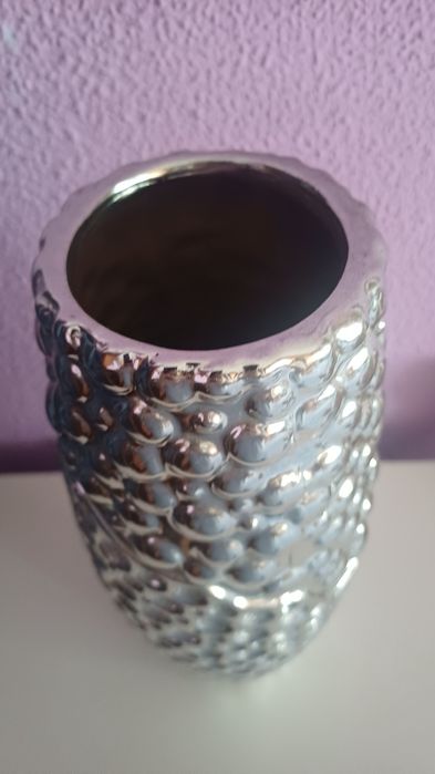 Jarra decorativa prateada