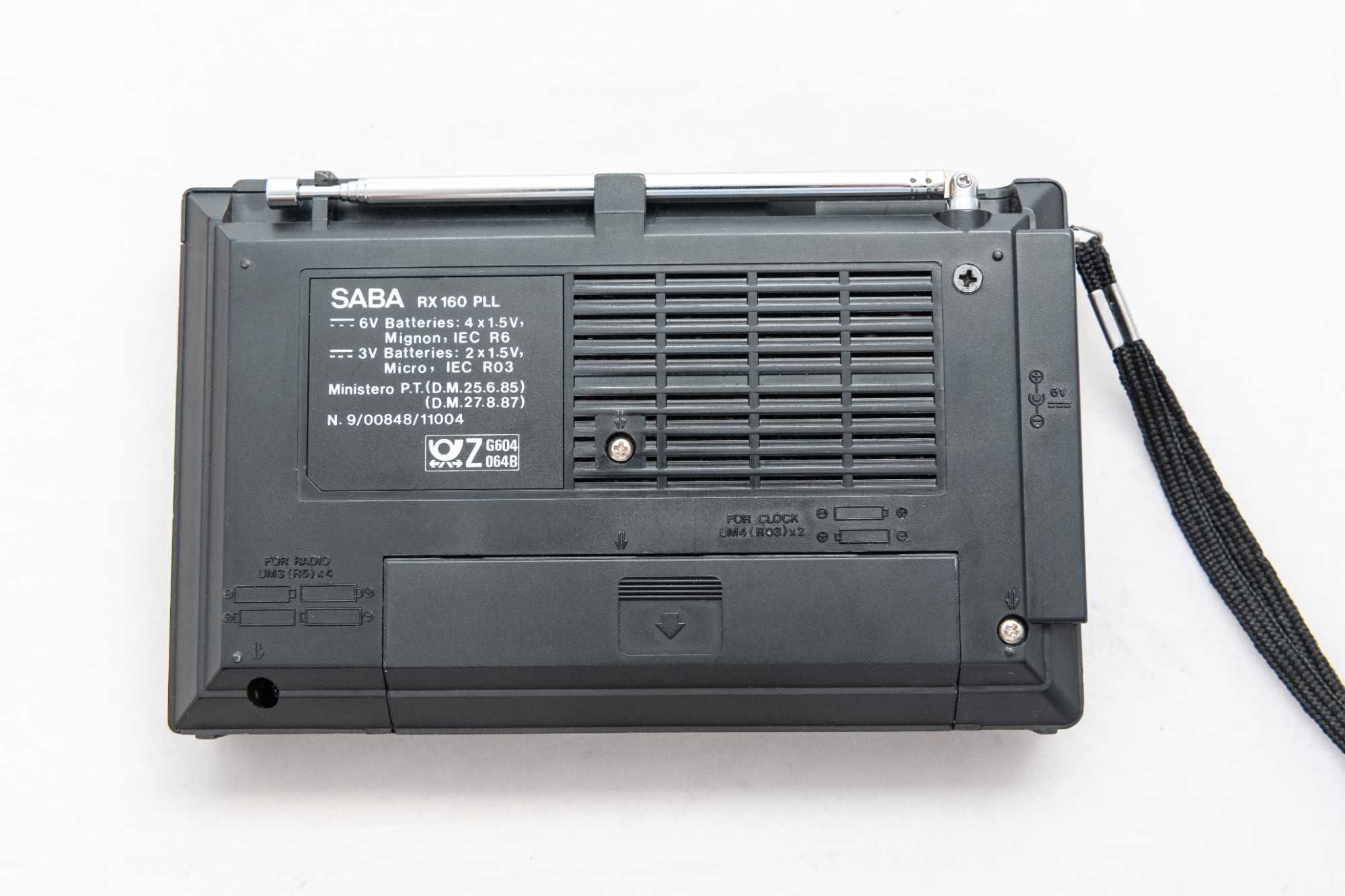Radioodbiornik syntezatorowy z budzikiem SABA RX 160 PLL