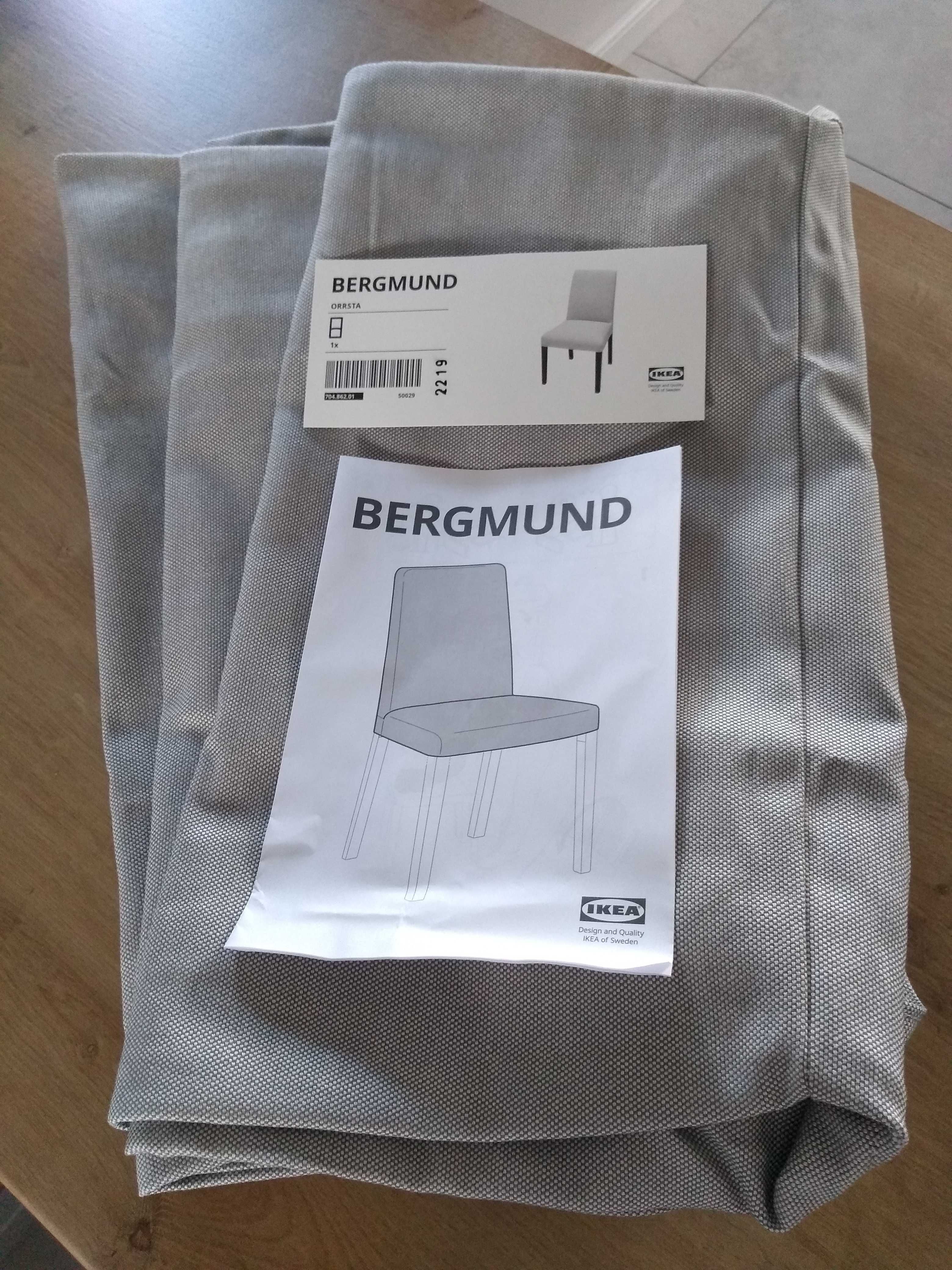 Pokrycia krzesła Bergmund, tkanina Orrsta jasnoszary (3 szt.)