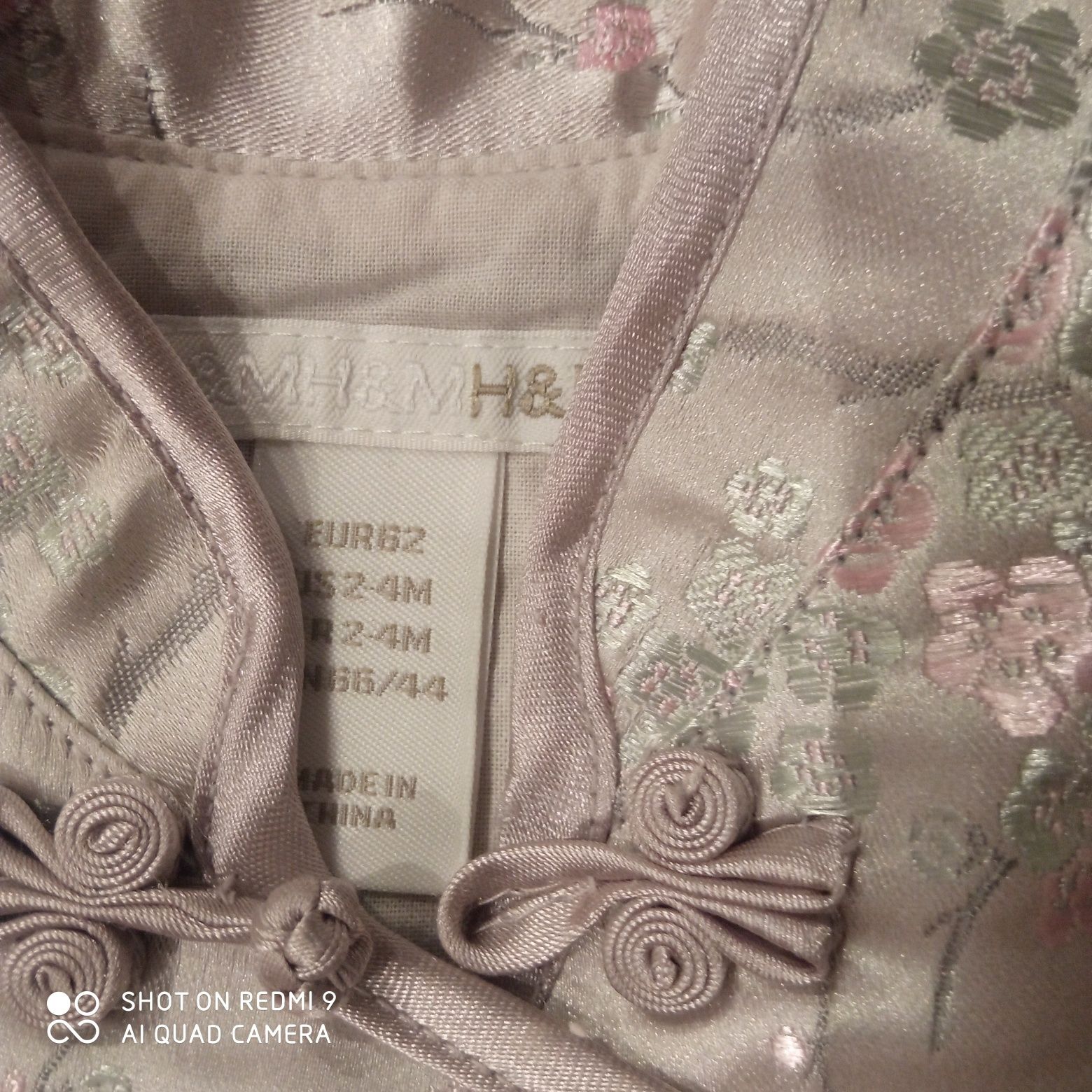 Sukienka chinka, H&M, rozmiar 62 cm