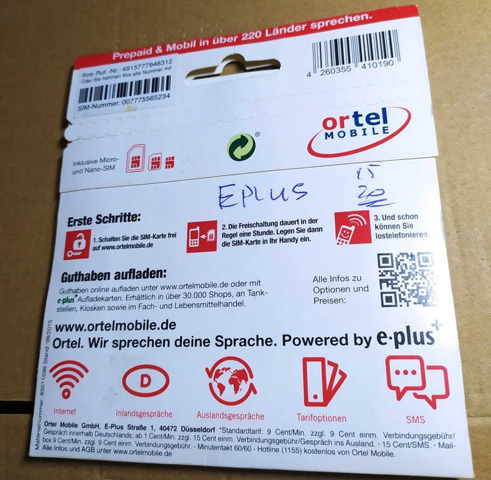 karty SIM prepaid mobile kolekcjonerskie startery