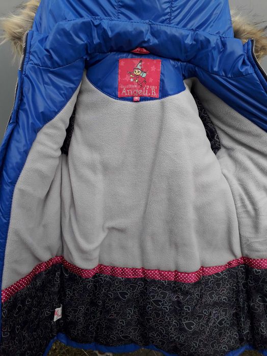 Зимова куртка, пальто Аляска для дівчинки 122-152 см