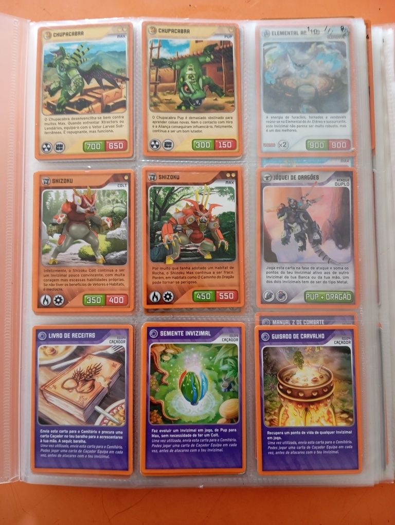 Cartas Invizimals coleção