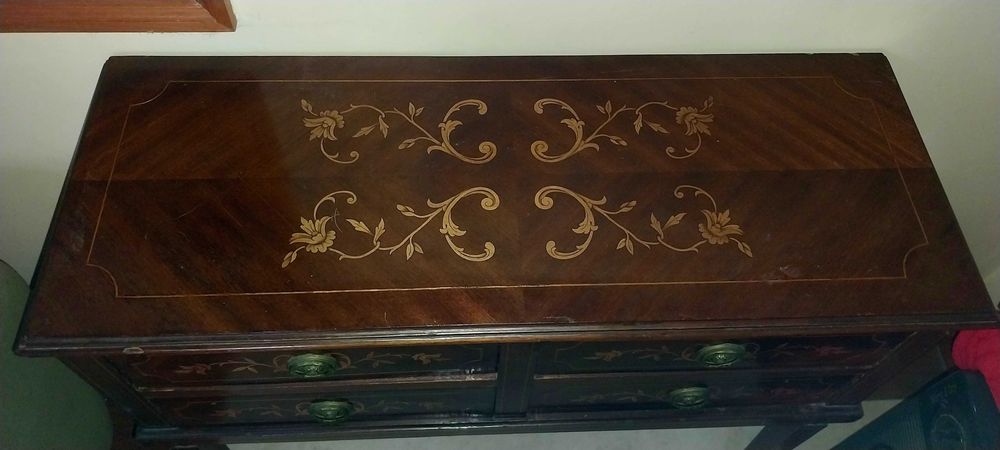 Oak Headboard, Built-in Side Table, Table with 3 Chairs, IKEA Mattress64552108959362123