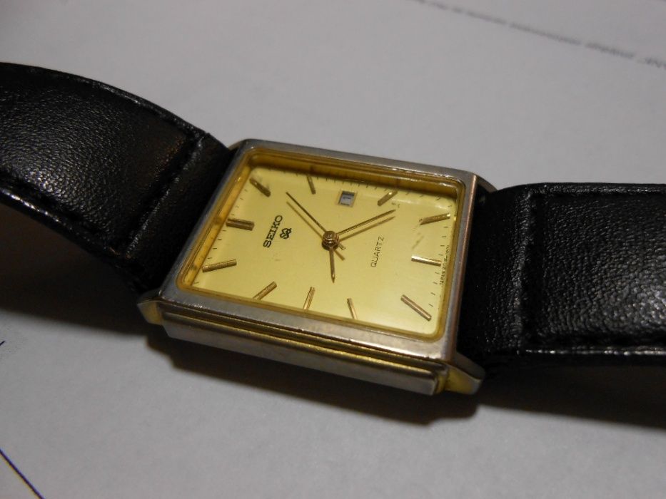 zegarek seiko quartz japan vintage kostka