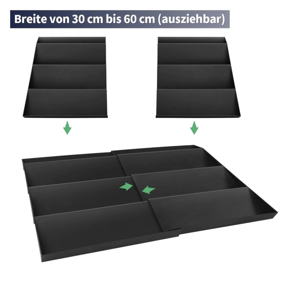 wysuwana wkładka do szuflady na przyprawy od 30 do 60 cm