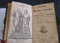 książka 1847r śpiewnik modlitewnik czeski, ponad 150 lat, antyk