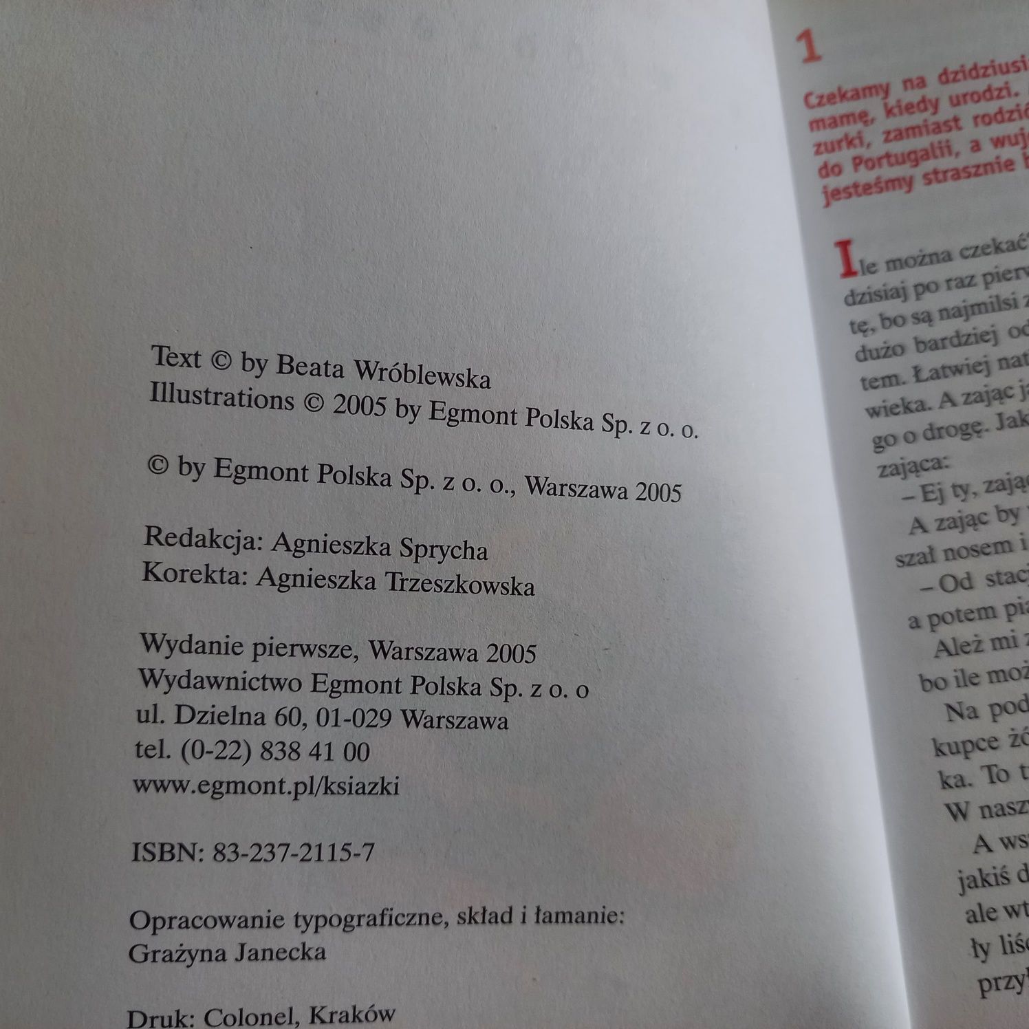 Książka dla dzieci, Małgosia z Leśnej Podkowy, Beata Wróblewska